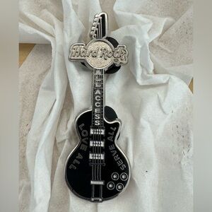 Vintage Hard Rock Black Guitar Pin